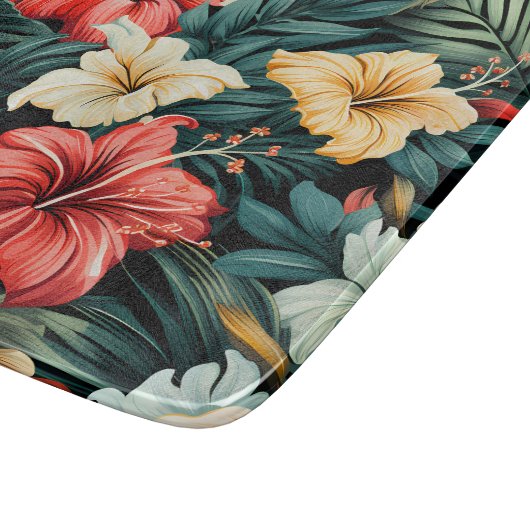 #19花柄 カッティングボード (角)