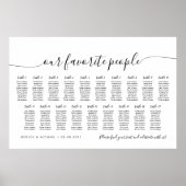 19表エレガント人お気に入りの席表 ポスター (正面)