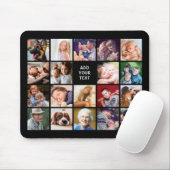 19角パーソナライズされた形写真コラージュ マウスパッド (マウス)