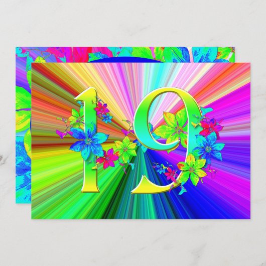 19誕生日に咲く虹の花 (正面/裏面)