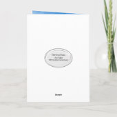 19誕生日ゴルフボールオンレッドティー カード (裏面)