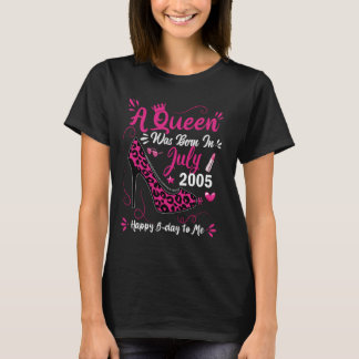 19誕生日ハイヒールAクイーンが7生まれ月2日に誕生 Tシャツ
