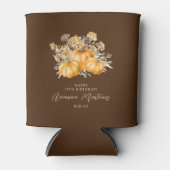 19誕生日ボホ素朴カボチャ秋の葉 缶クーラー (正面)