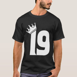 19誕生日女性男性ヴィンテージ番号19 With Cro Tシャツ