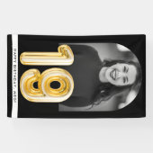 19誕生日金ゴールドバルーンフォトパーティー 横断幕 (横)