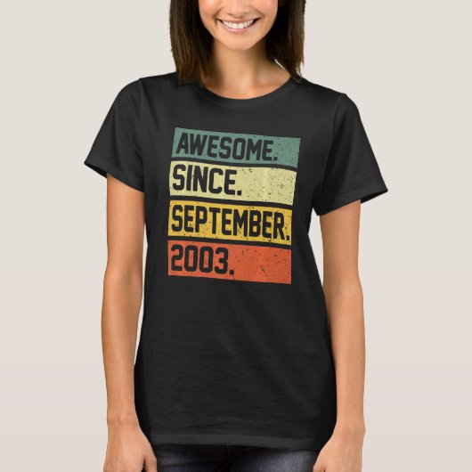 19誕生日9月素晴らし19日 Tシャツ (正面)