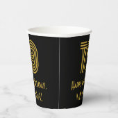 19誕生日:インスパイアアールデコの「19」の外観と名前 紙コップ (右)