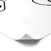 19足照明級帆船の図 ポスター (角)