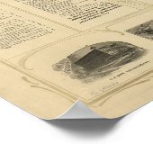 1900アトランティックシティNJバードアイビューパノラママップ ポスター (角)