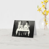 1900ガールフレンドティーパーティー カード (黄色い花)