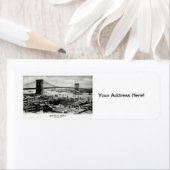 1900ブルックリンブリッジパノラマ ラベル (インサイチュ)