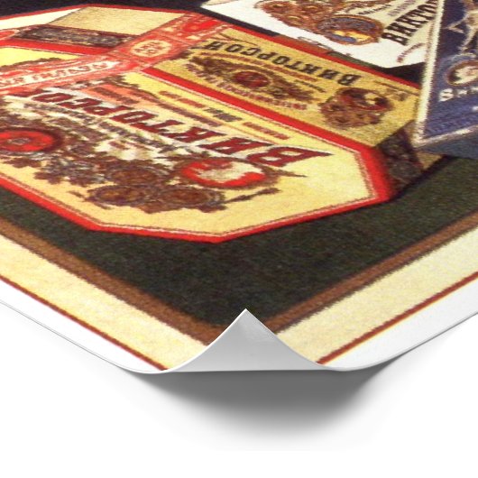 1900ロシアの年のエンパイア広告シガレット ポスター (角)