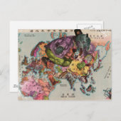 1900ワールドビューマップ ポストカード (正面/裏面)