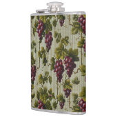 1900ヴィンテージぶどう果実植物学デザイン フラスク (左)