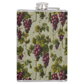 1900ヴィンテージぶどう果実植物学デザイン フラスク (裏面)