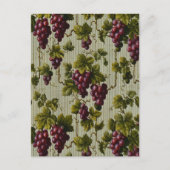 1900ヴィンテージぶどう果実植物学デザイン ポストカード (正面)