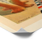 1900ヴィンテージ自転車パルマータイヤ広告アートプリント ポスター (角)