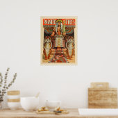 1900ヴィンテージ自転車パルマータイヤ広告アートプリント ポスター (キッチン)