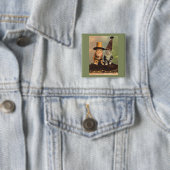 1900匹の猫が帽子をかぶったRPPC 缶バッジ (インサイチュ)