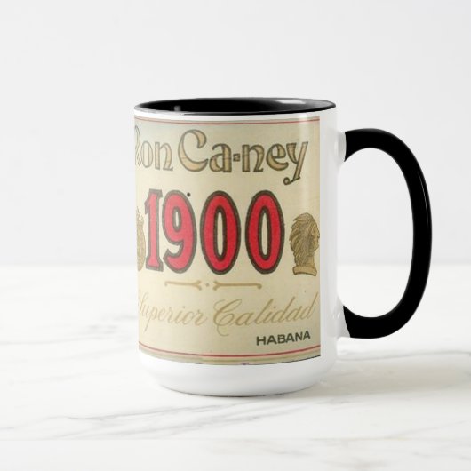 1900年のアールデコのデザインのマグ マグカップ (右)