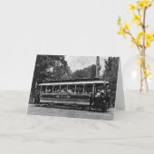 1900年のコロンビアの鉄道のトロリー挨拶状 カード (黄色い花)