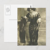 1900年の女性ファンシーポストカード ポストカード (正面/裏面)