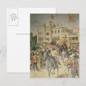 1900年の展示:アングロインディアン館 ポストカード (正面/裏面)