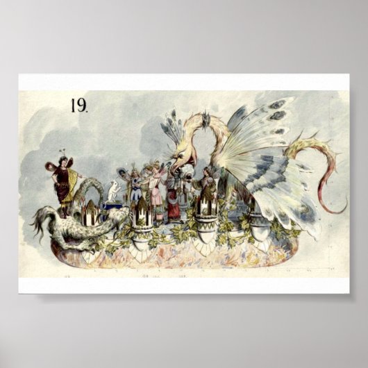 1900年の白猫プロテアパレード ポスター (正面)