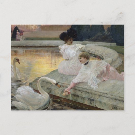 1900年の白鳥 ポストカード (正面)