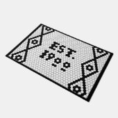1900年カスタム16進タイルを確立 ドアマット (アングル)