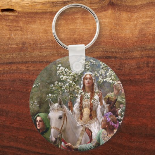 1900年ジョン・コリアーによるギニー女王のメイイング キーホルダー (裏面)