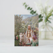 1900年ジョン・コリアーによるギニー女王のメイイング ポストカード (スタンド正面)