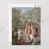 1900年ジョン・コリアーによるギニー女王のメイイング ポストカード (正面/裏面)