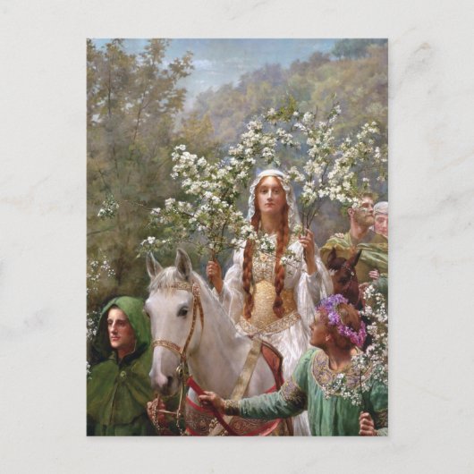 1900年ジョン・コリアーによるギニー女王のメイイング ポストカード (正面)