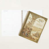 1900年パリ展ポスターパーソナライズされたプランナー プランナー手帳 (ディスプレー)