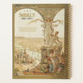 1900年パリ展ポスターパーソナライズされたプランナー プランナー手帳 (裏面)