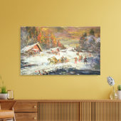 1900年ロシアのから10年の冬 キャンバスプリント (インサイチュ (リビング))