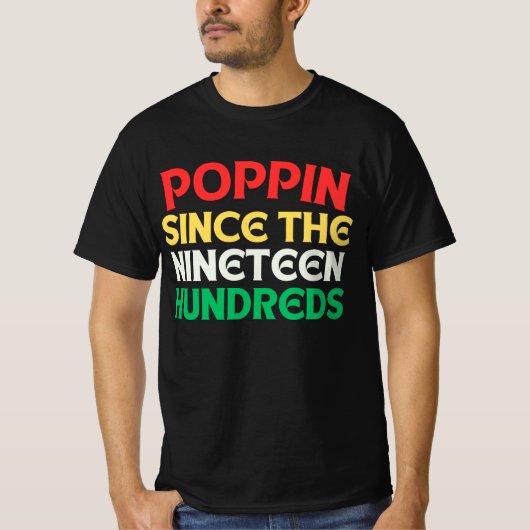 1900年ヴィンテージ以来のポピン Tシャツ (正面)