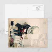 1900年代のスカル、スケルトン製薬および ポストカード (正面/裏面)