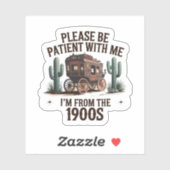 1900年代のビニール製の私は辛抱強く過ごしてくおもしろいださい シール (シート)