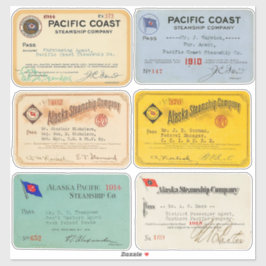 1900年代の本格的なアラスカと太平洋の蒸気船パス シール
