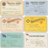 1900年代の本格的なアラスカと太平洋の蒸気船パス シール (正面)