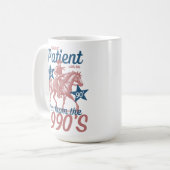 1900年代の私と一緒に我慢して コーヒーマグカップ (正面左)