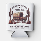 1900年代の私に我慢して下さいおもしろい 缶クーラー (正面)