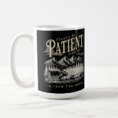 1900年代の私に我慢して下さい コーヒーマグカップ (左)