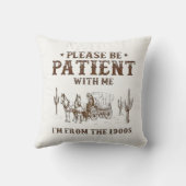 1900年代の私に我慢して クッション (裏面)