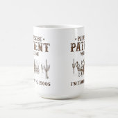 1900年代の私に我慢して コーヒーマグカップ (中央)