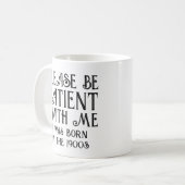 1900年代の私を我慢し生まれて下さいおもしろい コーヒーマグカップ (正面左)