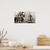 1900年代の550LBダイビングスーツ ポスター (キッチン)