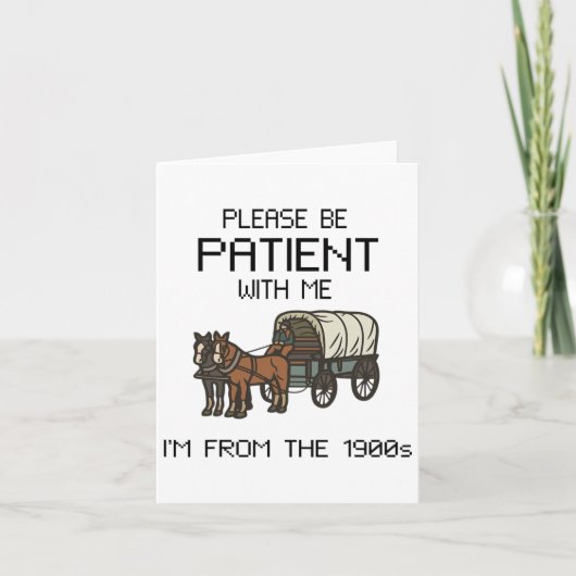 1900年代のViからI#39;Mを我慢して下さい カード (正面)